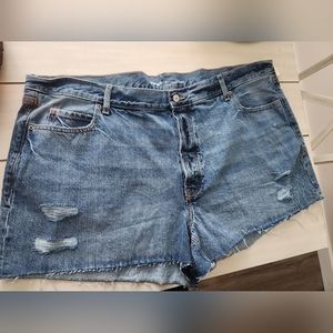 NWT Old Navy Womens Size 24 High-Rise Slouchy Straight Shorts